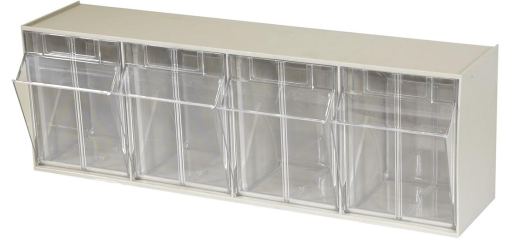 MODULO SOBREPUENTE X 4 CAJETINES