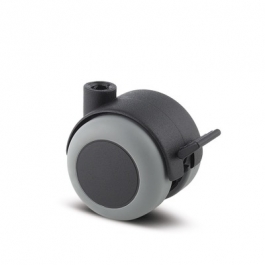 [RUEDA T02912] RUEDA RODACHINA 2 PULGADAS, CON FRENO, SOPORTE POLIPROPILENO, NUCLEO POLIPROPILENO, BUJE LISO, 11X20 LUMINA