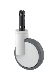 [RUEDA T04784] RUEDA INTEGRAL 5 PULGADAS, ESPIGO LARGO, 125MM, FRENO TOTAL